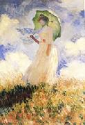 Claude Monet Study of Figure Outdoors oil painting artist